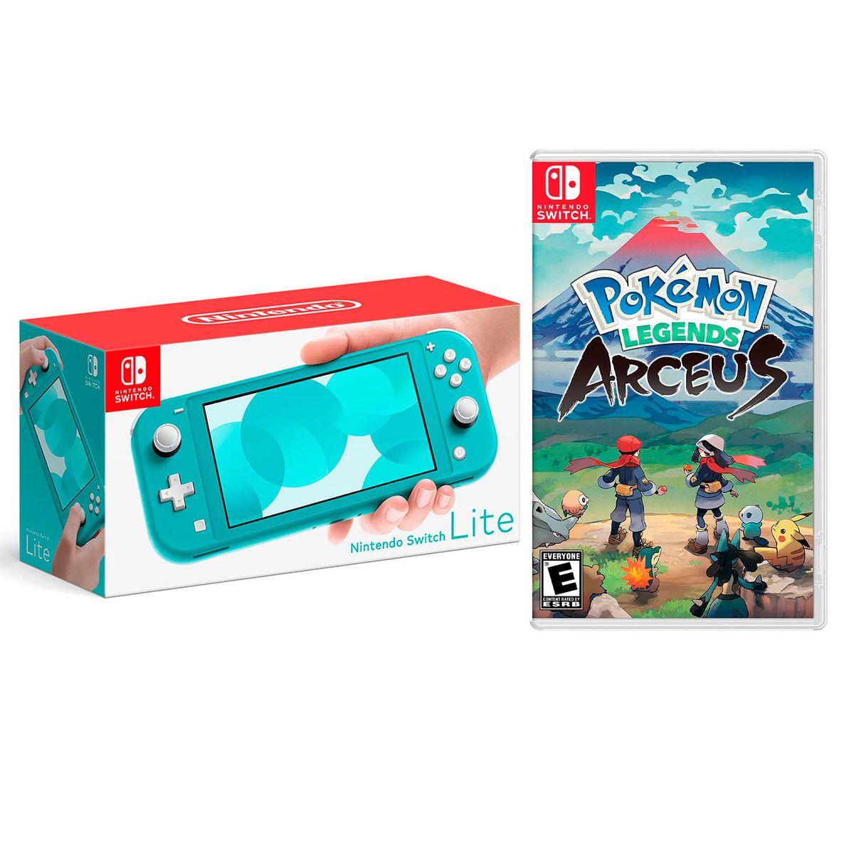 NINTENDO - Consola Nintendo Switch Lite Turquesa + Pokémon Legends Arceus