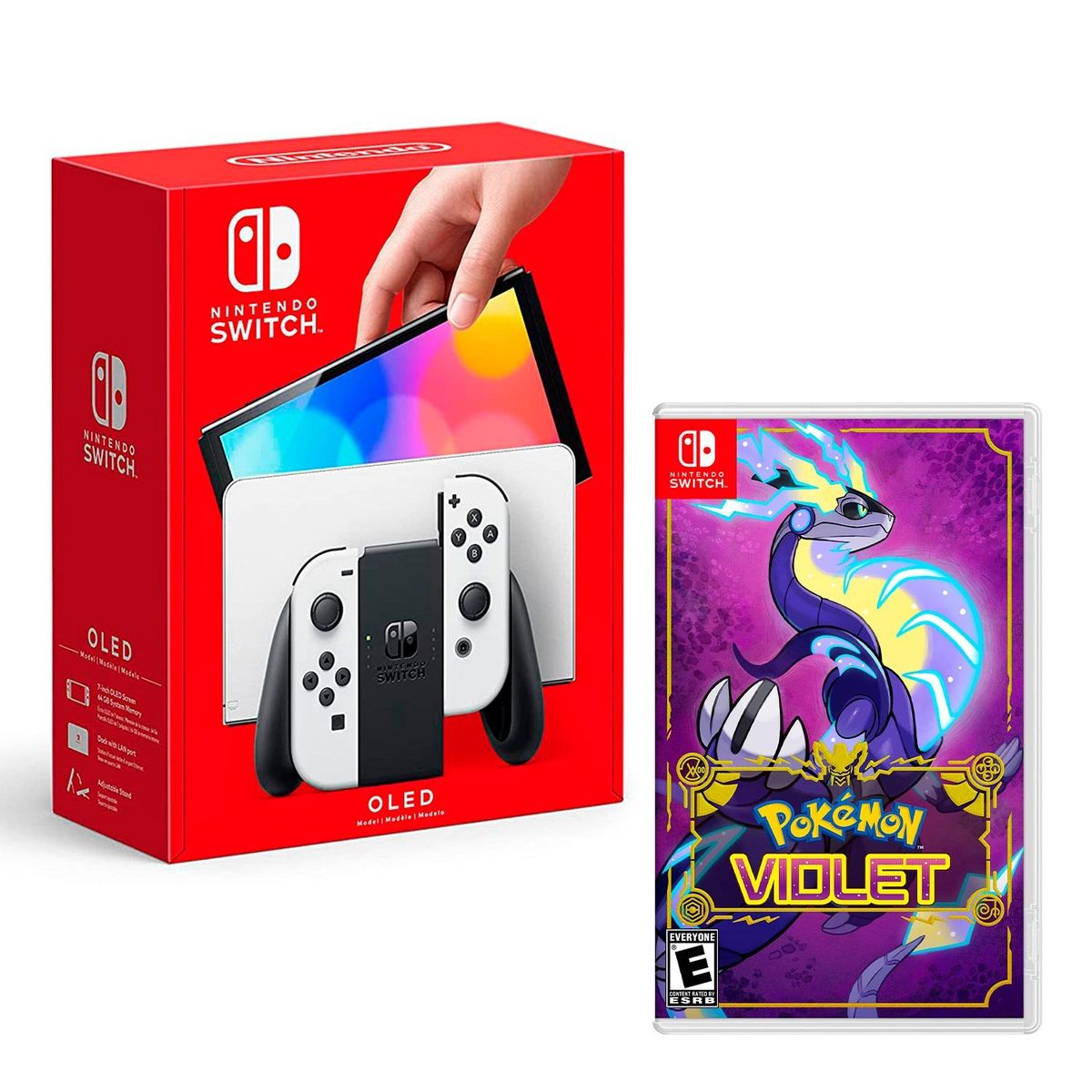 NINTENDO - Consola Nintendo Switch Oled Blanco + Pokemon Violet