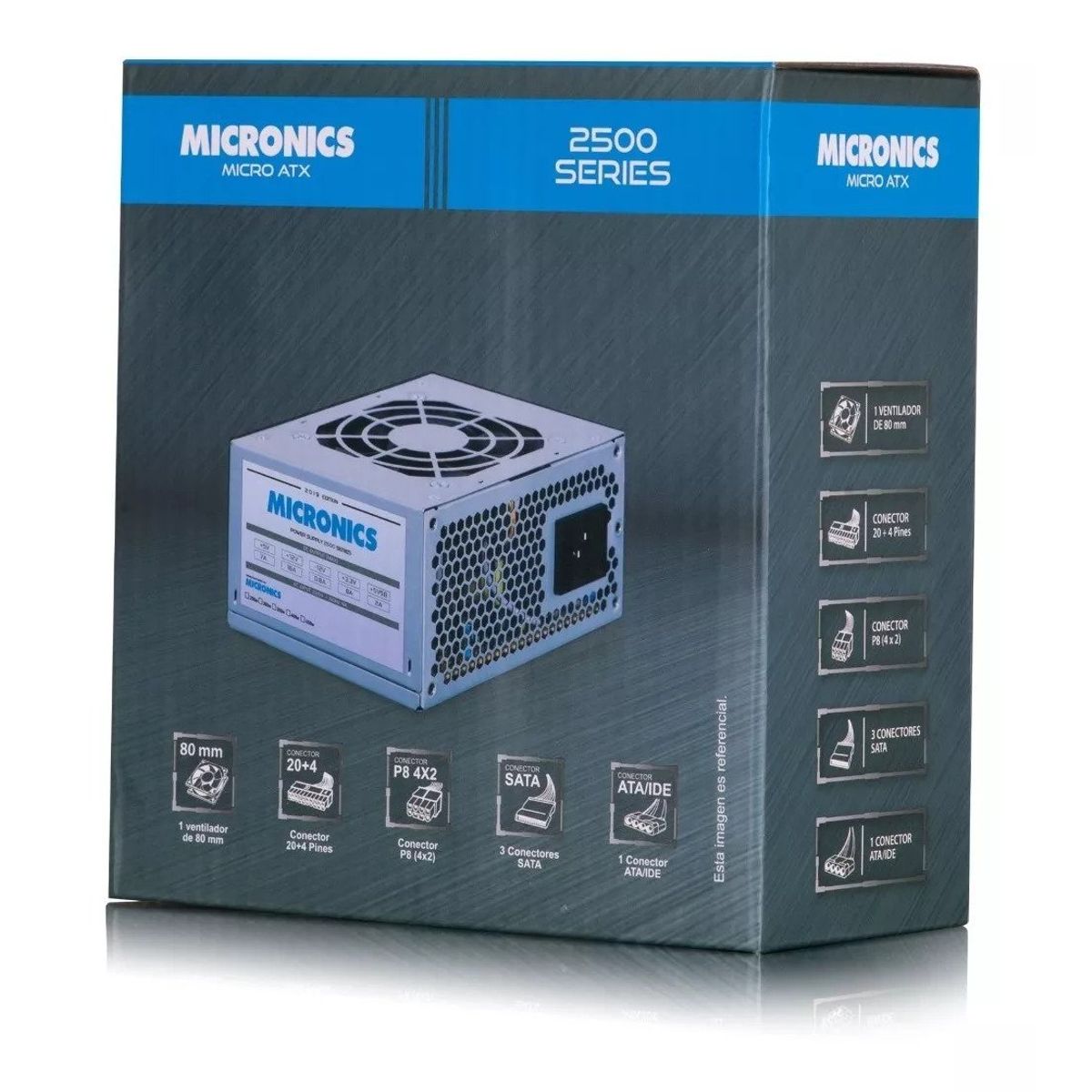 MICRONICS - FUENTE PODER ATX 250W MICRONICS