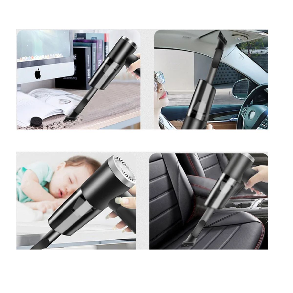 OEM - Mini Aspiradora Portátil Para el Hogar y el Auto 3 en 1