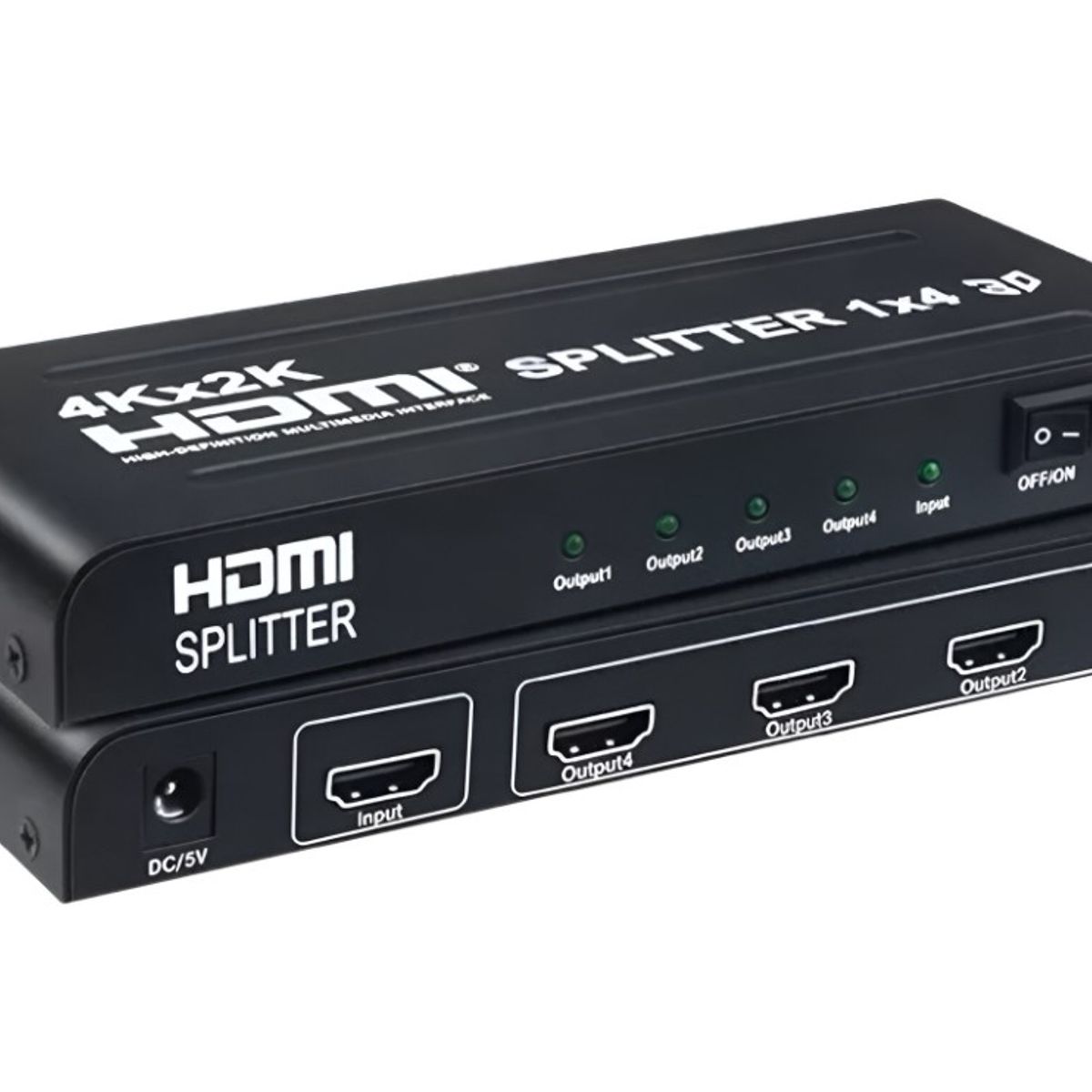 SEISA - Splitter Hdmi 1x4 1 Entrada 4 Salidas 1080 4k C/fuente 7831k