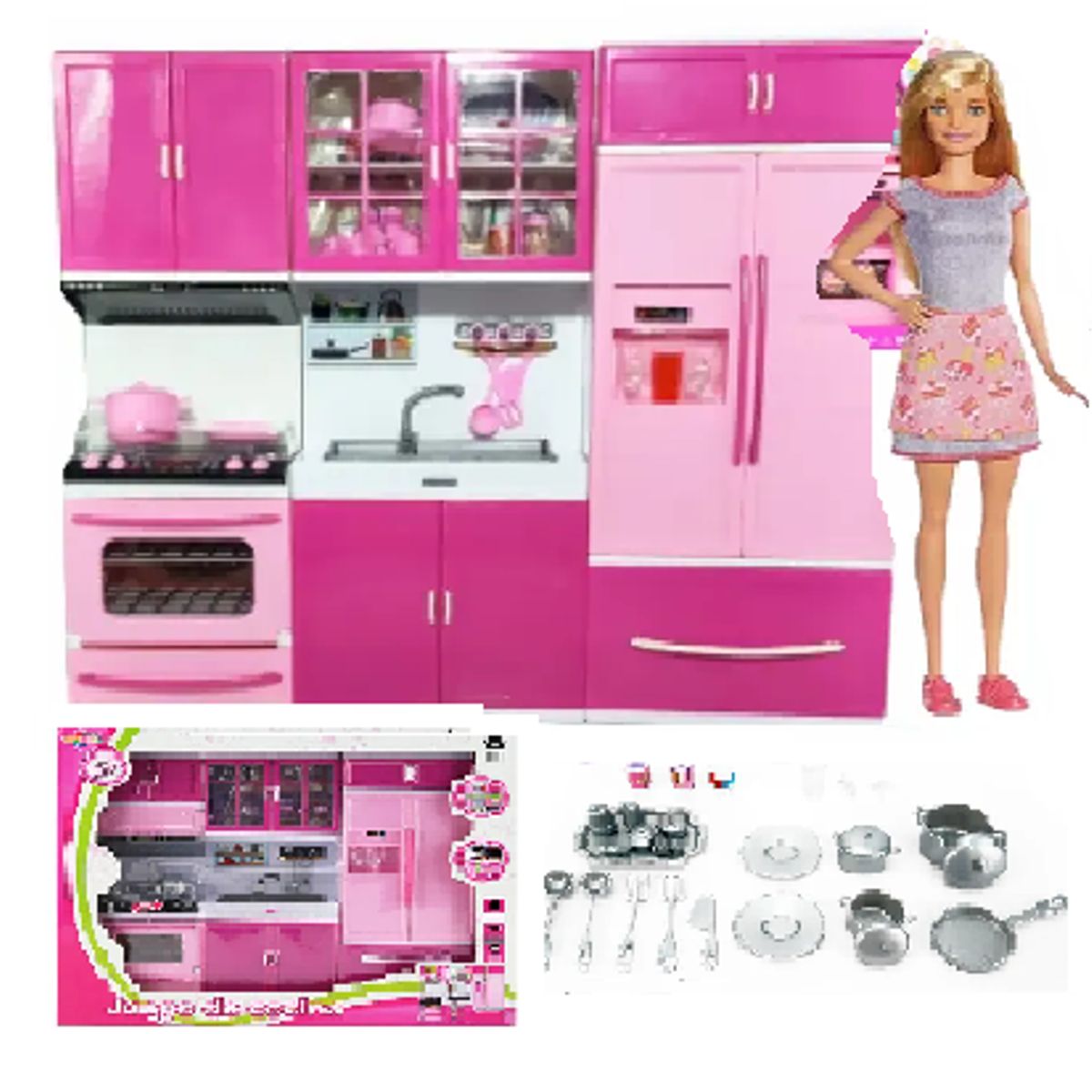 GENERICO - MINI SET DE JUEGO DE COCINA PARA NIÑAS