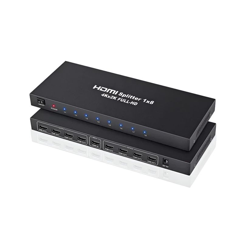 SEISA - HDMI Splitter 1x8 Full HD 4Kx2K Multiplica Señal