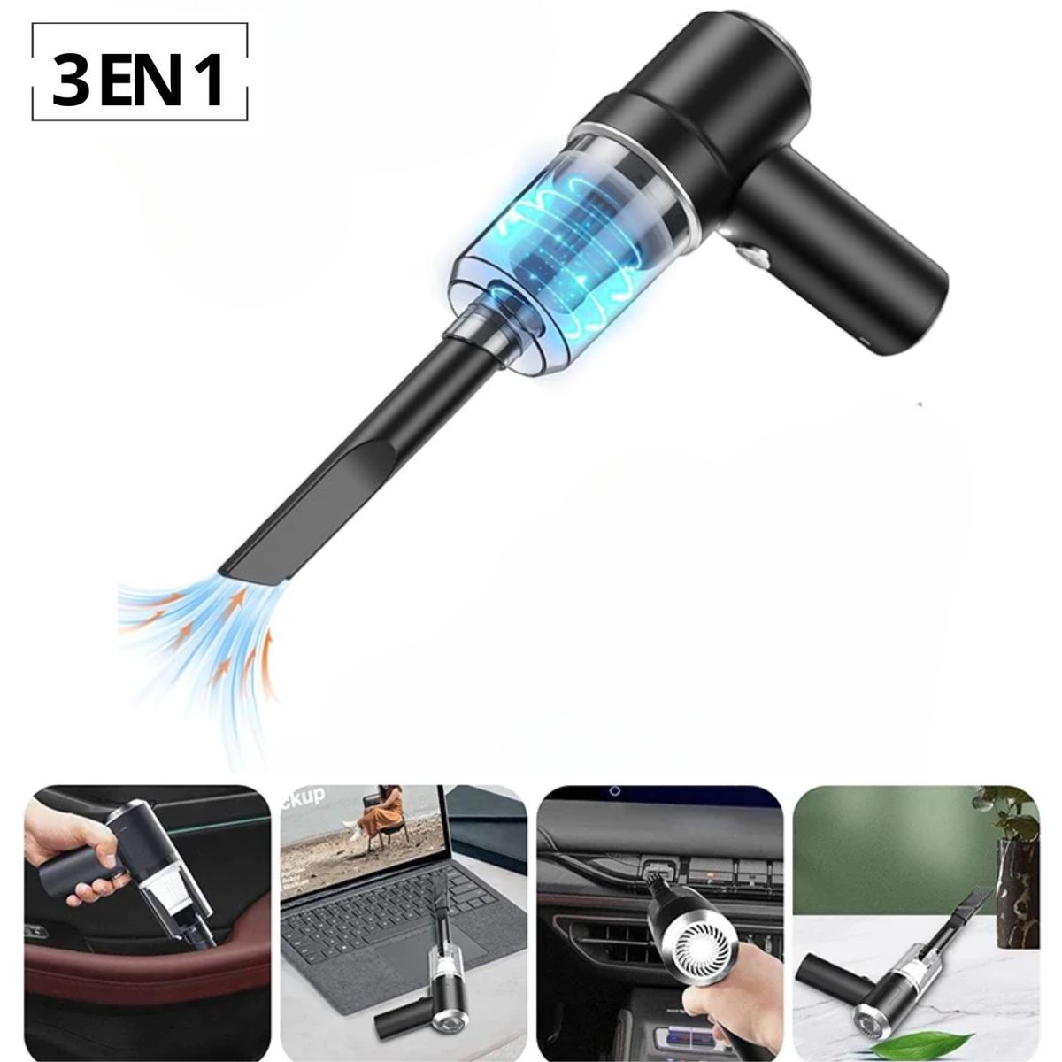 OEM - Mini Aspiradora De Mano Portátil 3 en 1