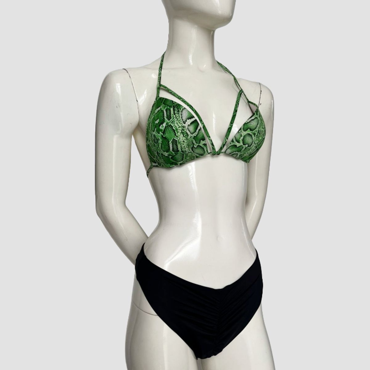 GENERICO - Bikini Green leopard para dama - M
