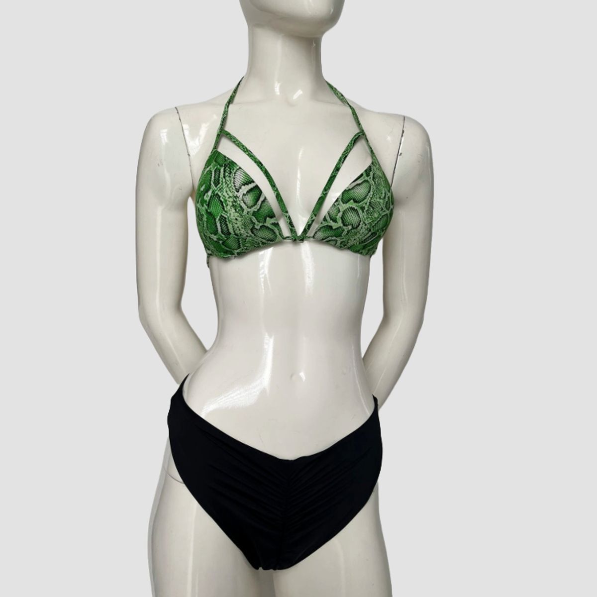 GENERICO - Bikini Green leopard para dama - M