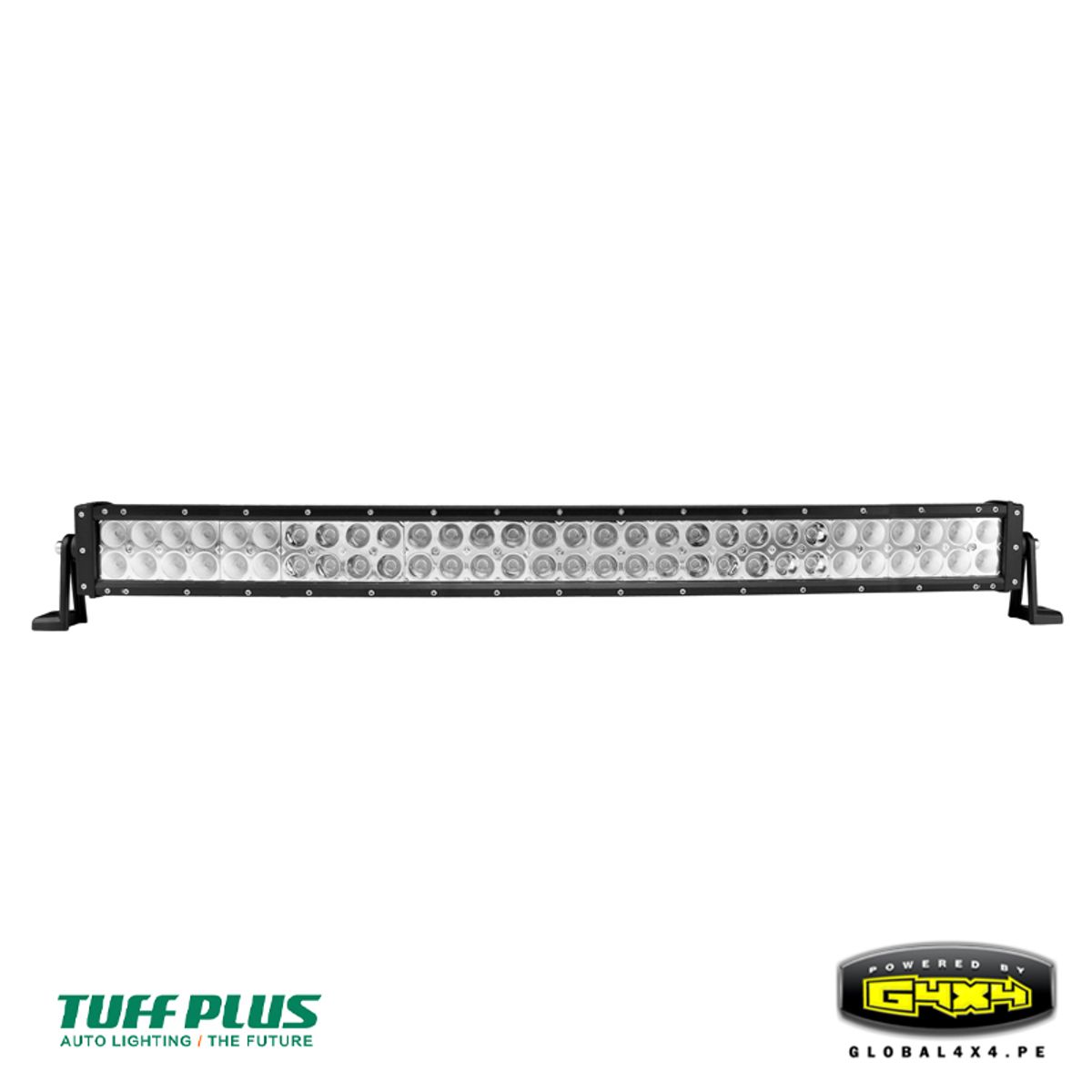 POWERED BY G4X4 GLOBAL 4 X 4 PE - BARRA LED CURVA 2 FILAS TUFFPLUS 32' 180W 18000LM LUZ BLANCA
