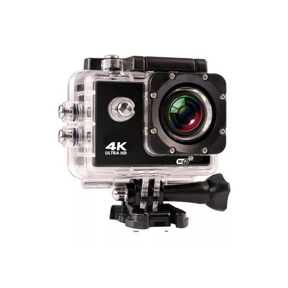 GENERICO - Camara Go Pro Accion 4k 16MP WiFi Acuatico Color Negro