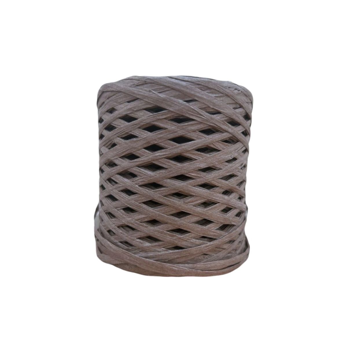 GENERICO - HILO Rafia de papel para tejer a crochet MARRON MOCA