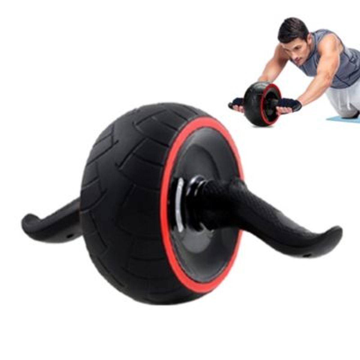 GENERICO - Mat de Yoga Pilates 6mm Rueda Abdominal Carver