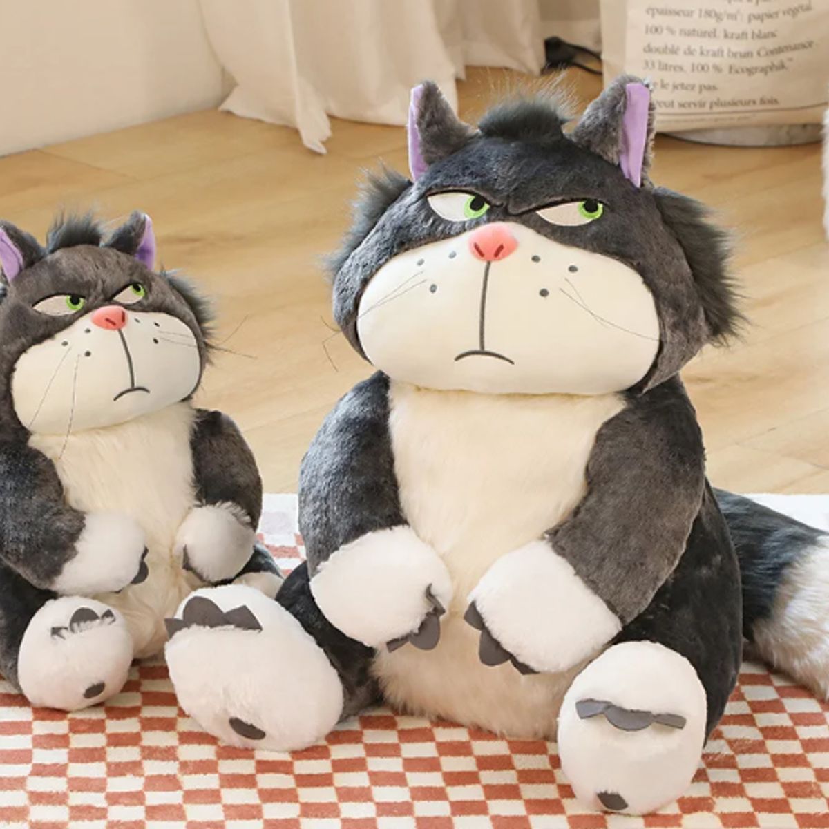 GENERICO - Peluche Gato Lucifer 60cm - Gato Enfadado Cenicienta