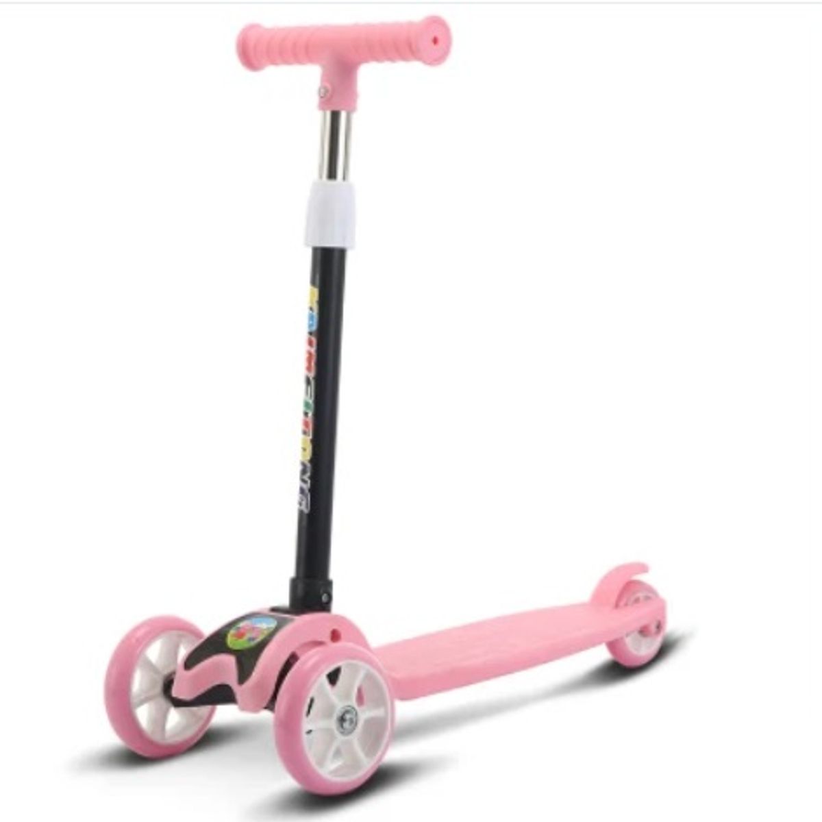 GENERICO - SCOOTER CON LUCES BABY 3 RUEDAS ROSADO