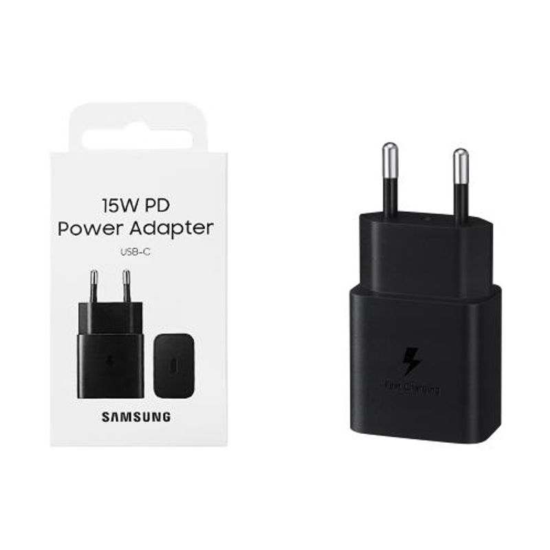 SAMSUNG - CARGADOR DE PARED SAMSUNG 15 WATTS TIPO C
