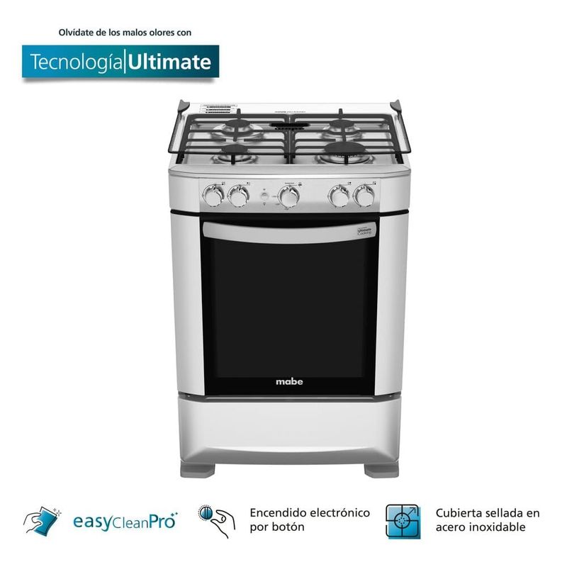 MABE - Cocina de piso a gas de 60 cm gris mabe - CMP6015SG0