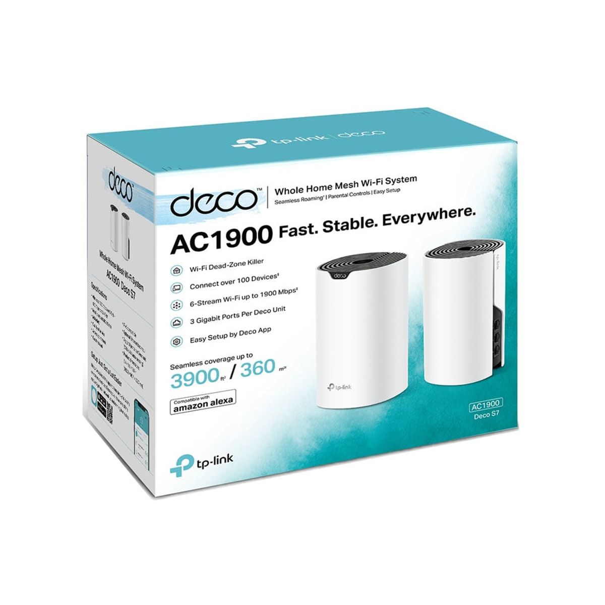 TP LINK - deco s7 2pack Sistema Wi-Fi Mesh  dual banda AC1900 tp-link