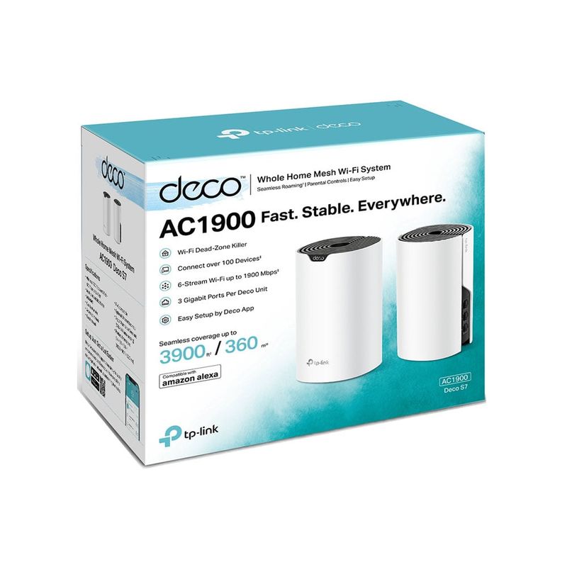 TP LINK - deco s7 2pack Sistema Wi-Fi Mesh  dual banda AC1900 tp-link