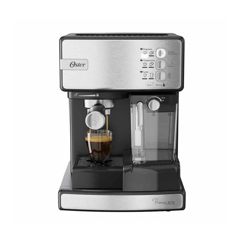 OSTER - Cafetera Oster Espresso 3 funciones PrimaLatte BVSTEM6603SS
