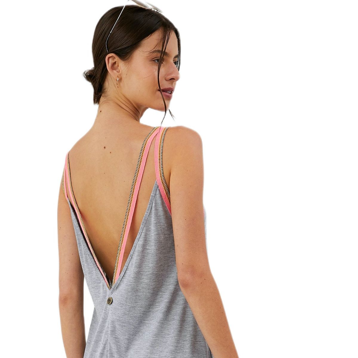 PERMUTA - SALIDA DE PLAYA KHIA CORTO GRIS PERMUTA