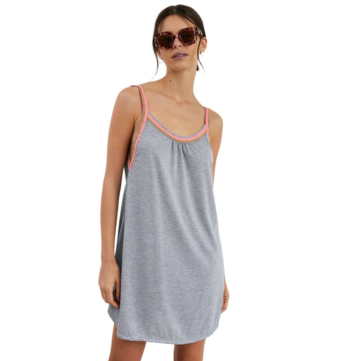 PERMUTA - SALIDA DE PLAYA KHIA CORTO GRIS PERMUTA