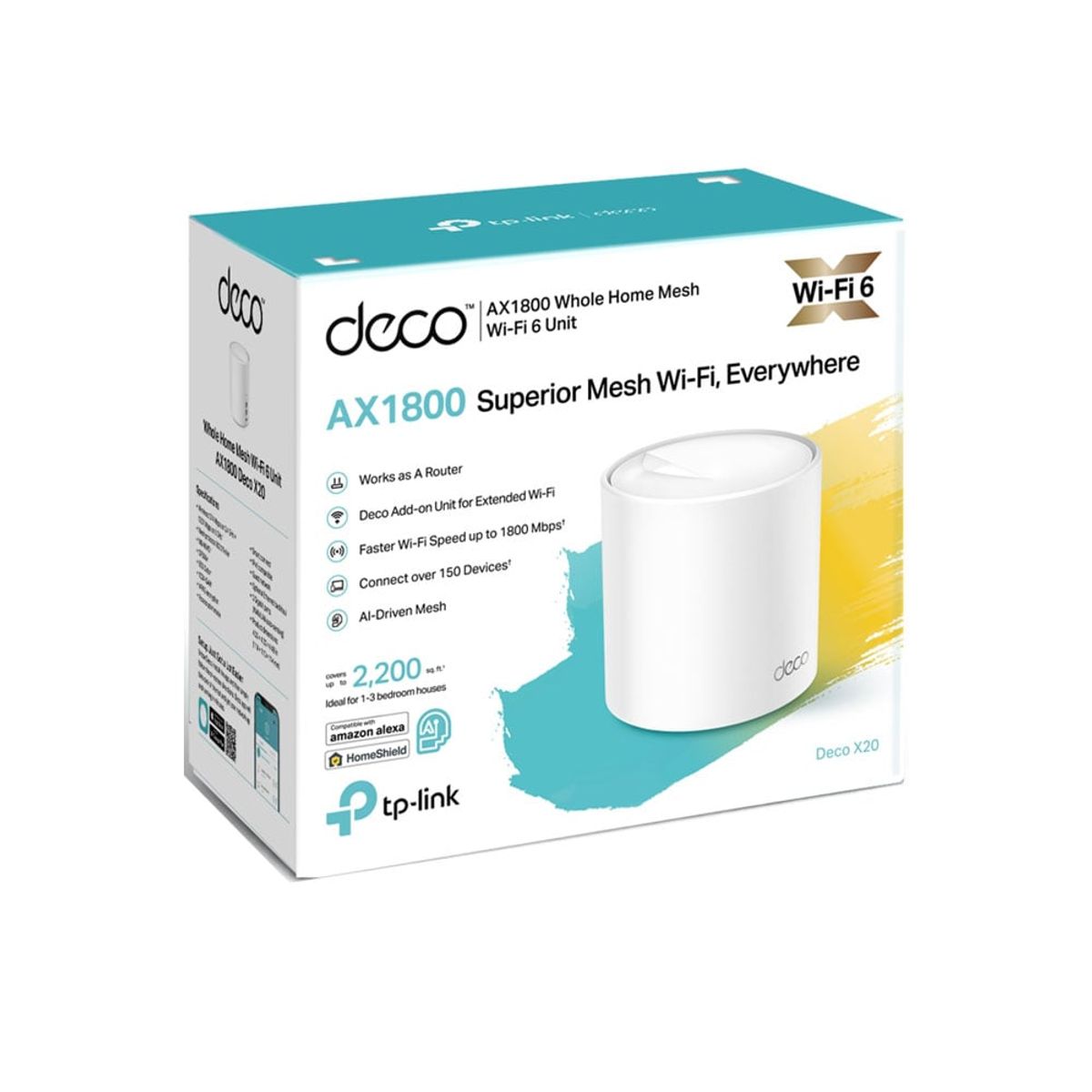 TP LINK - Deco x20 1pack wifi mesh dual banda ax1800 tp-link