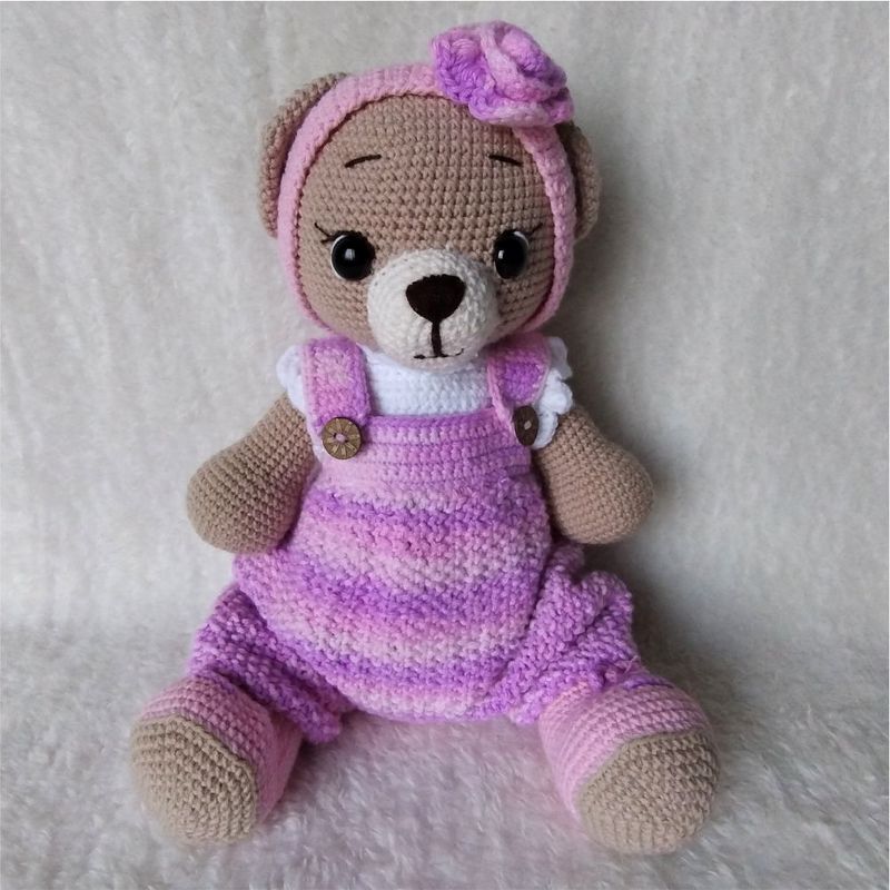 GENERICO - Osita amigurumi 32cm - oso peluche adorno