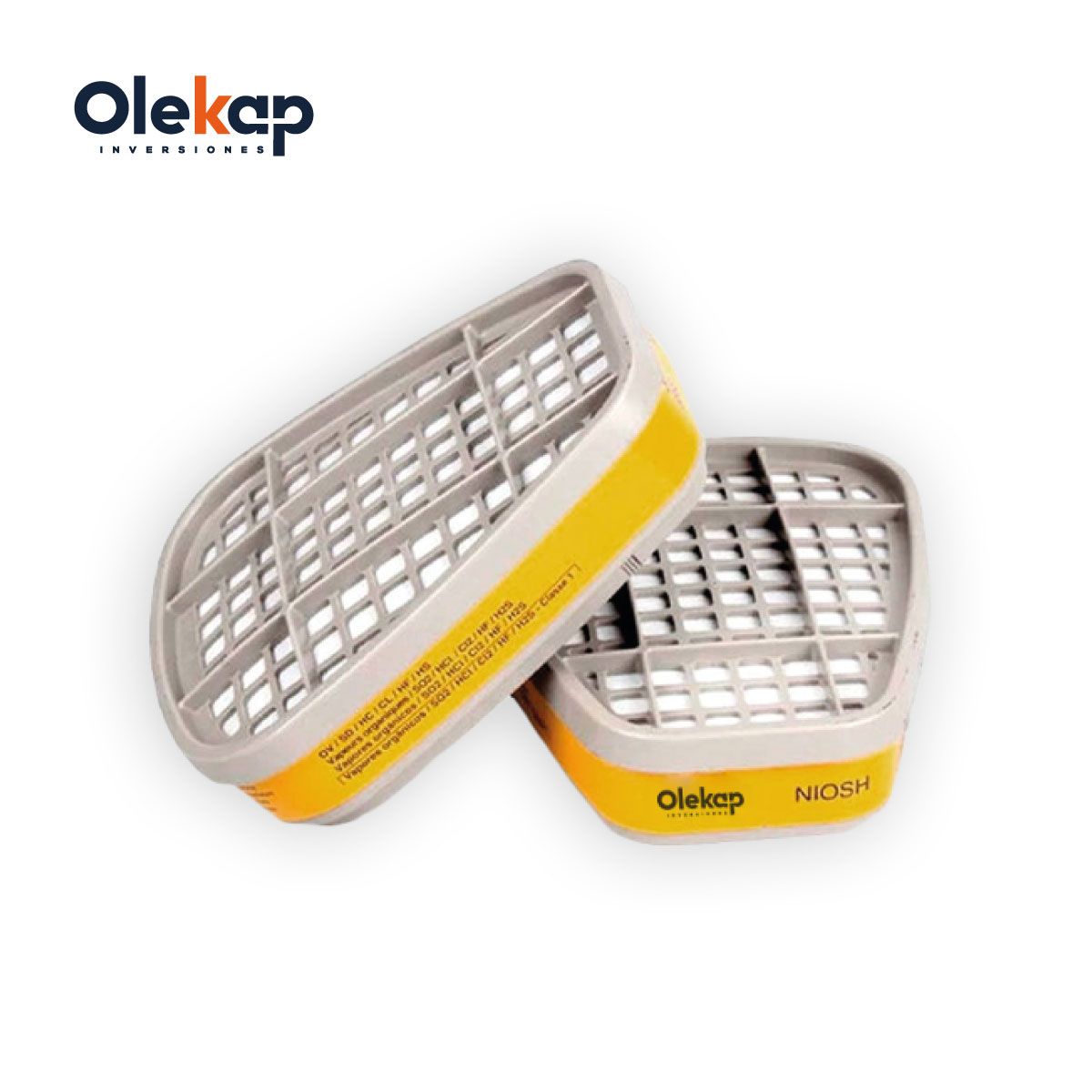 GENERICO - PAR de Filtros antigás AP6003 OLEKAP