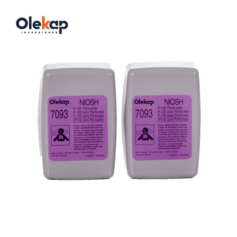 GENERICO - PAR de filtros contra humos y partículas AP7093 OLEKAP