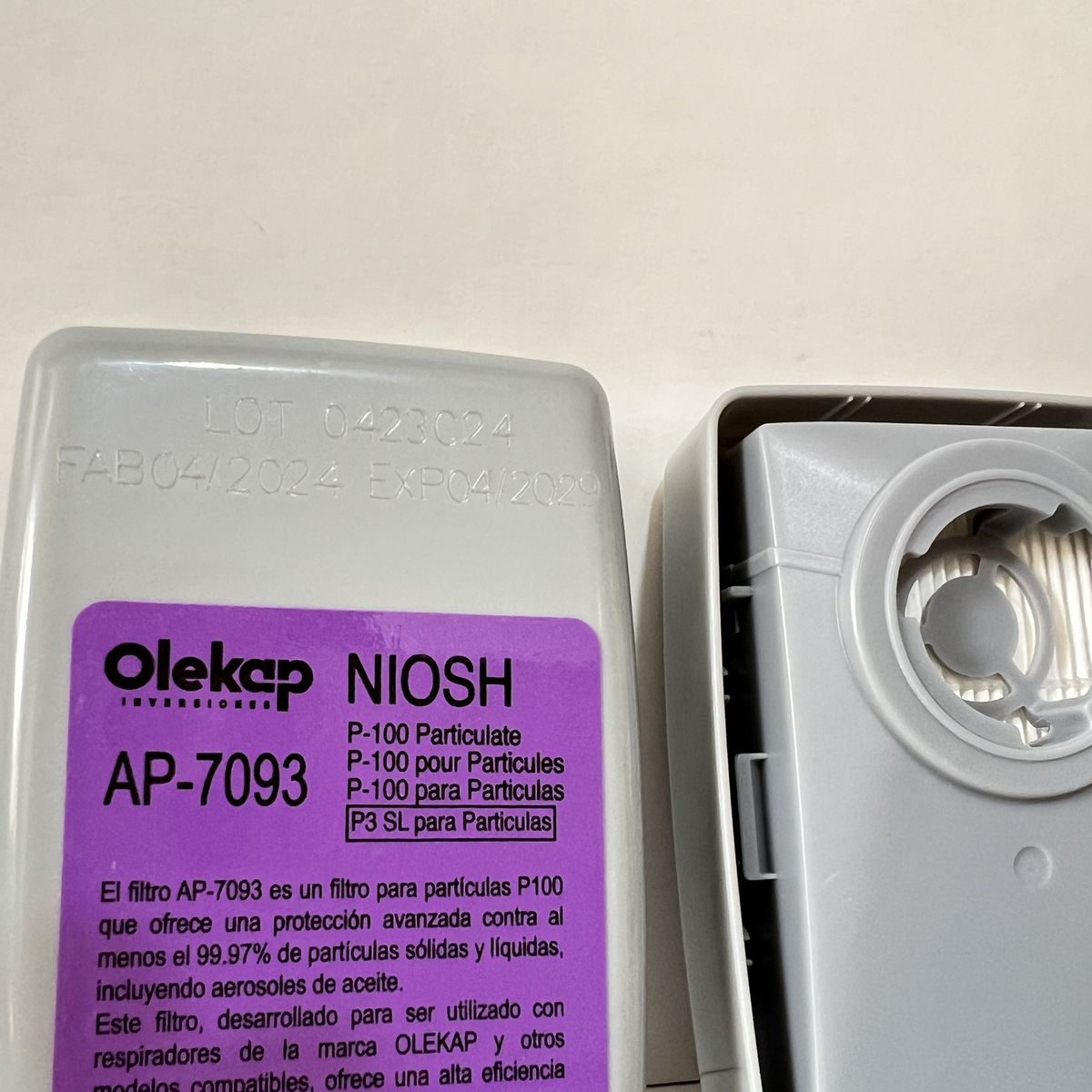 GENERICO - PAR de filtros contra humos y partículas AP7093 OLEKAP