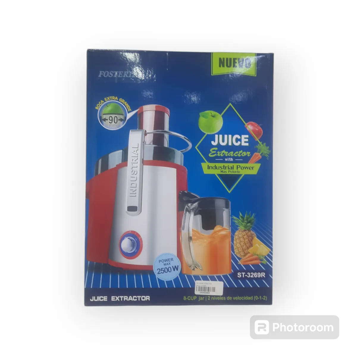 GENERICO - EXTRACTOR DE FRUTA ENTERA 2500W FOSTERIER.