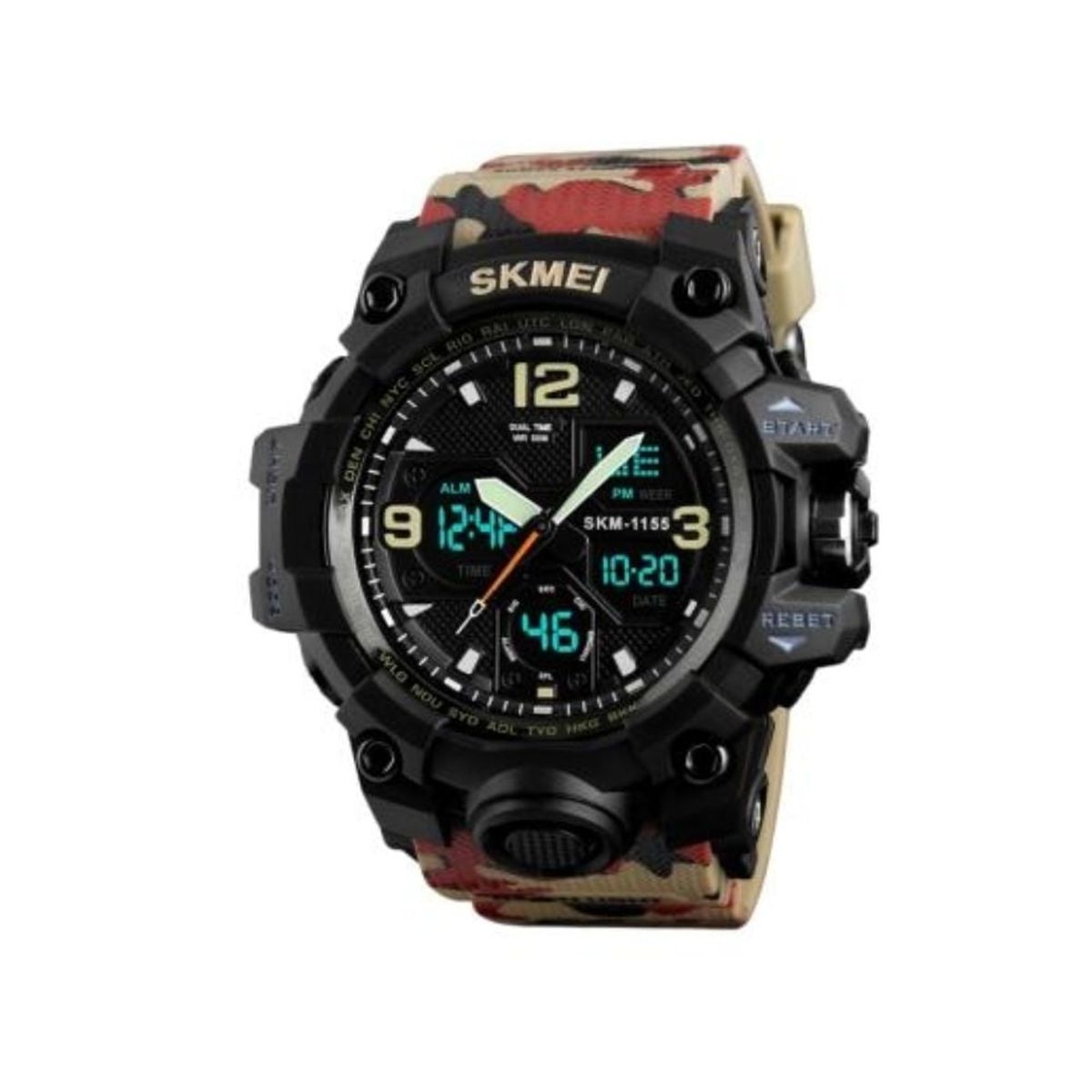 SKMEI - Reloj Skmei Sport Dual Timer Camuflado
