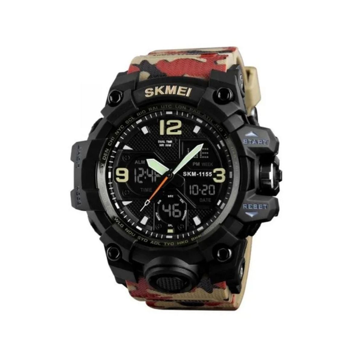 SKMEI - Reloj Skmei Sport Dual Timer Camuflado