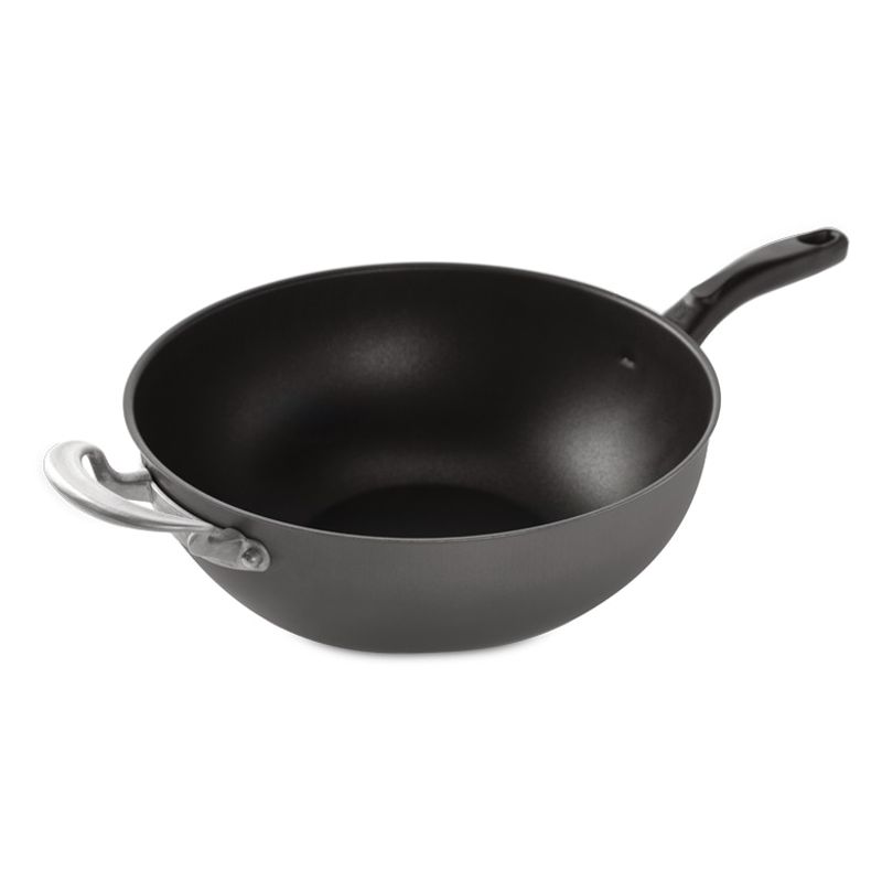 NORDIC WARE - Wok Extra profundo de acero aluminizado de 30.5 cm