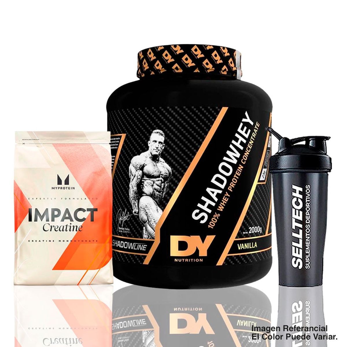 DORIAN YATES - Shadow Whey 2Kg Vainilla + Creatina My Protein 250G +Shaker