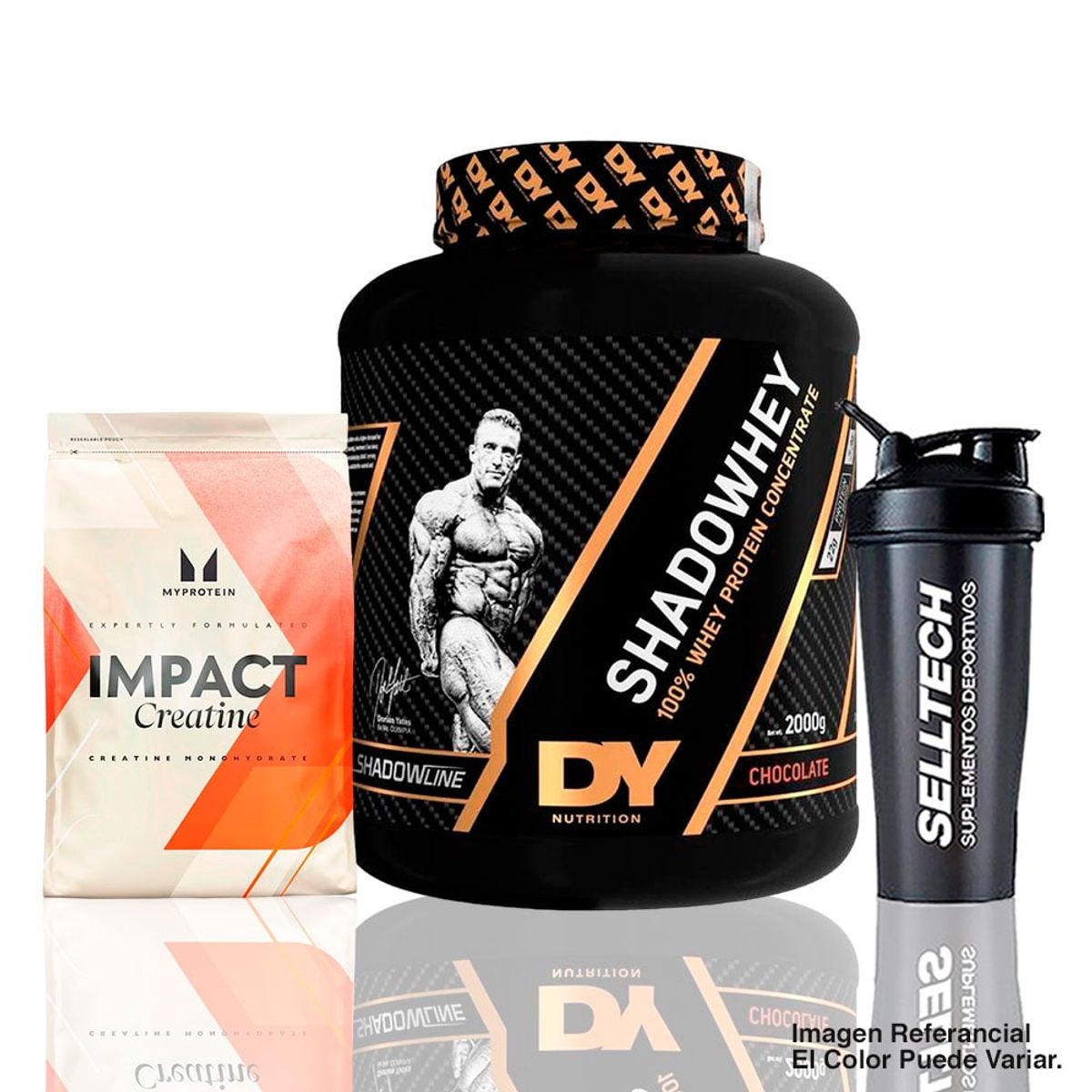 DORIAN YATES - Shadow Whey 2Kg Chocolate + Creatina My Protein 250G +Shaker