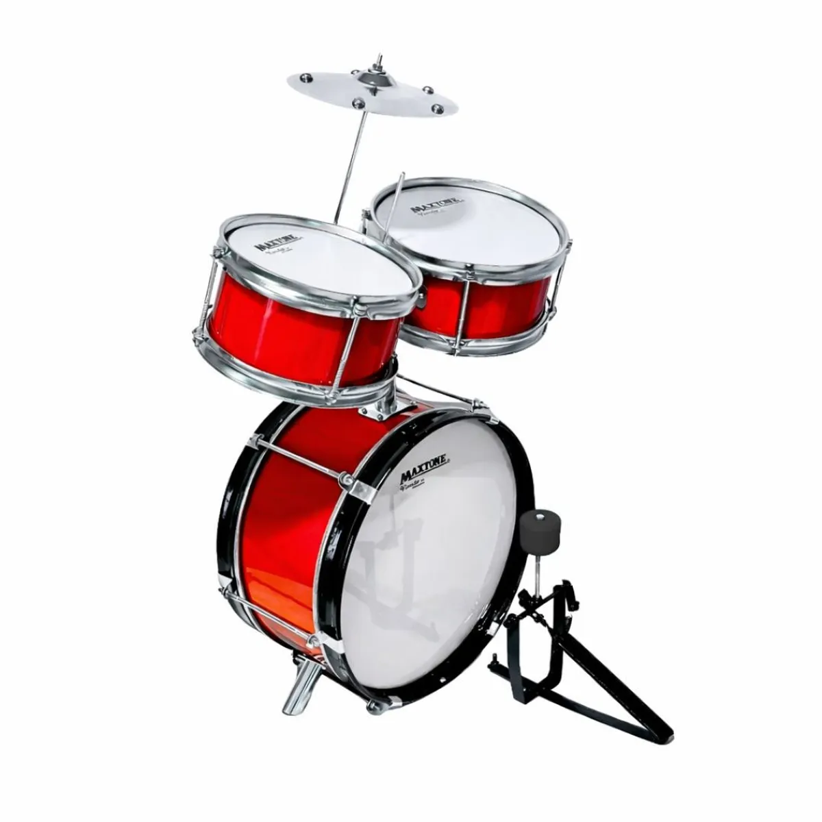 MAXTONE - Batería Acústica para niños - Rojo