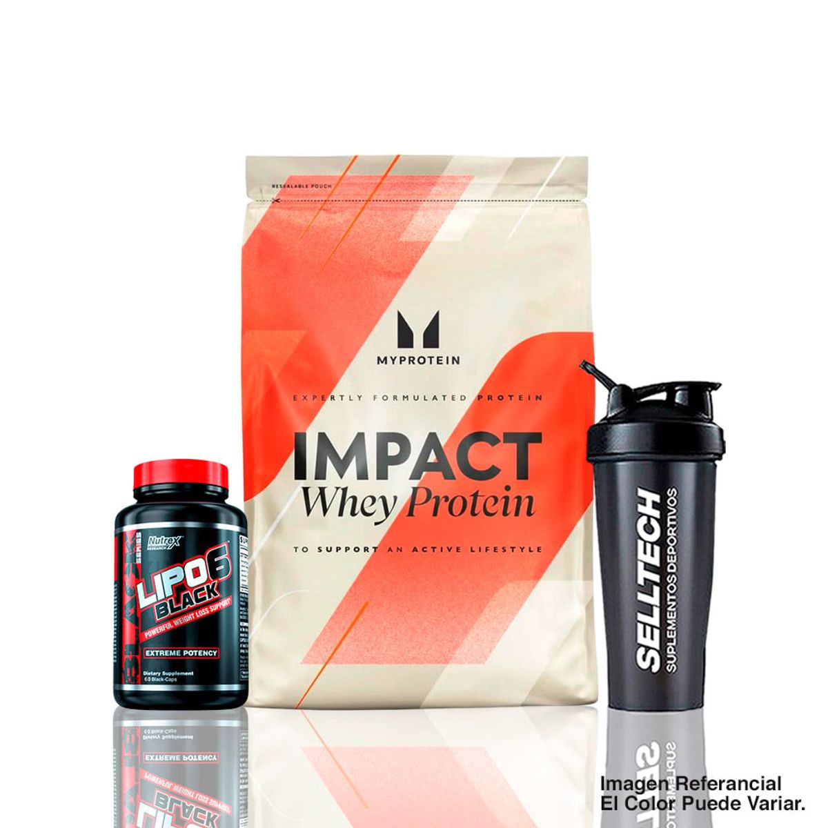MYPROTEIN - Impact Whey Protein 1 kg Vainilla+Lipo 6 Black Uc 60Blackcaps