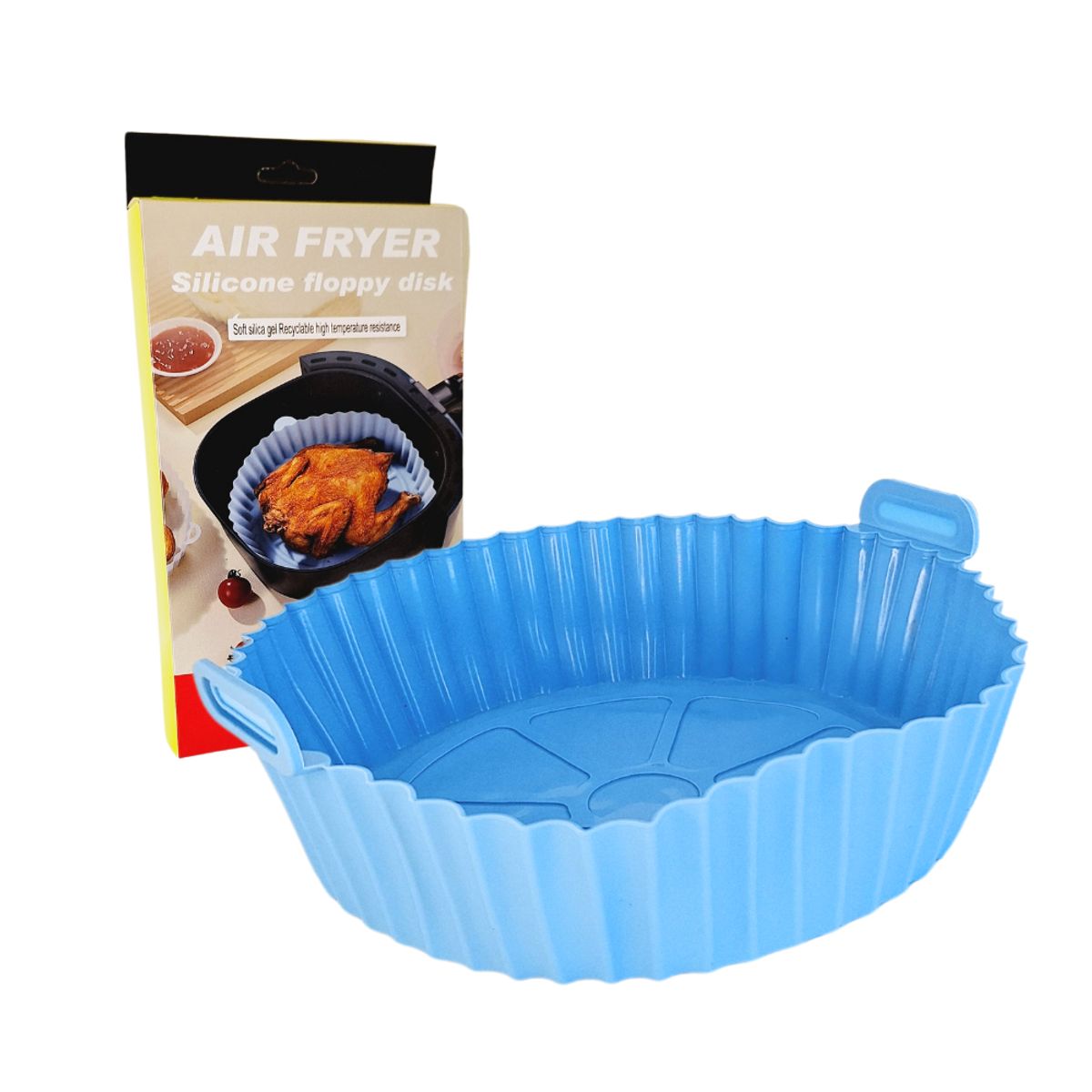 GENERICO - Molde Freidora Aire Silicona Reutilizable Antiadherente Celeste