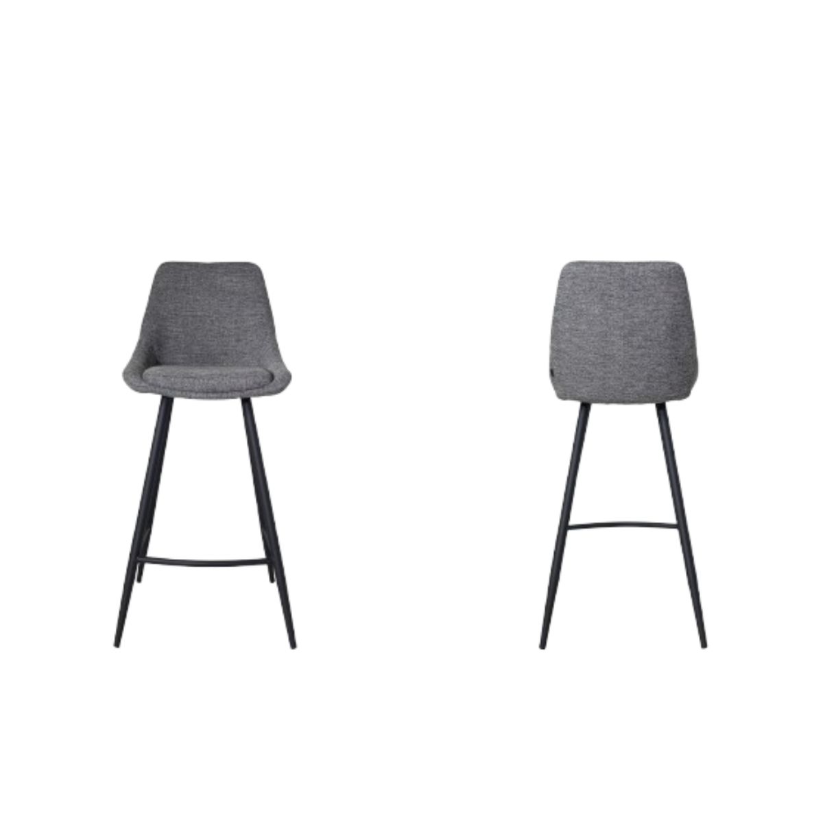 NIHM - Silla Alta de Bar Beat Gris Oscuro 75 cm
