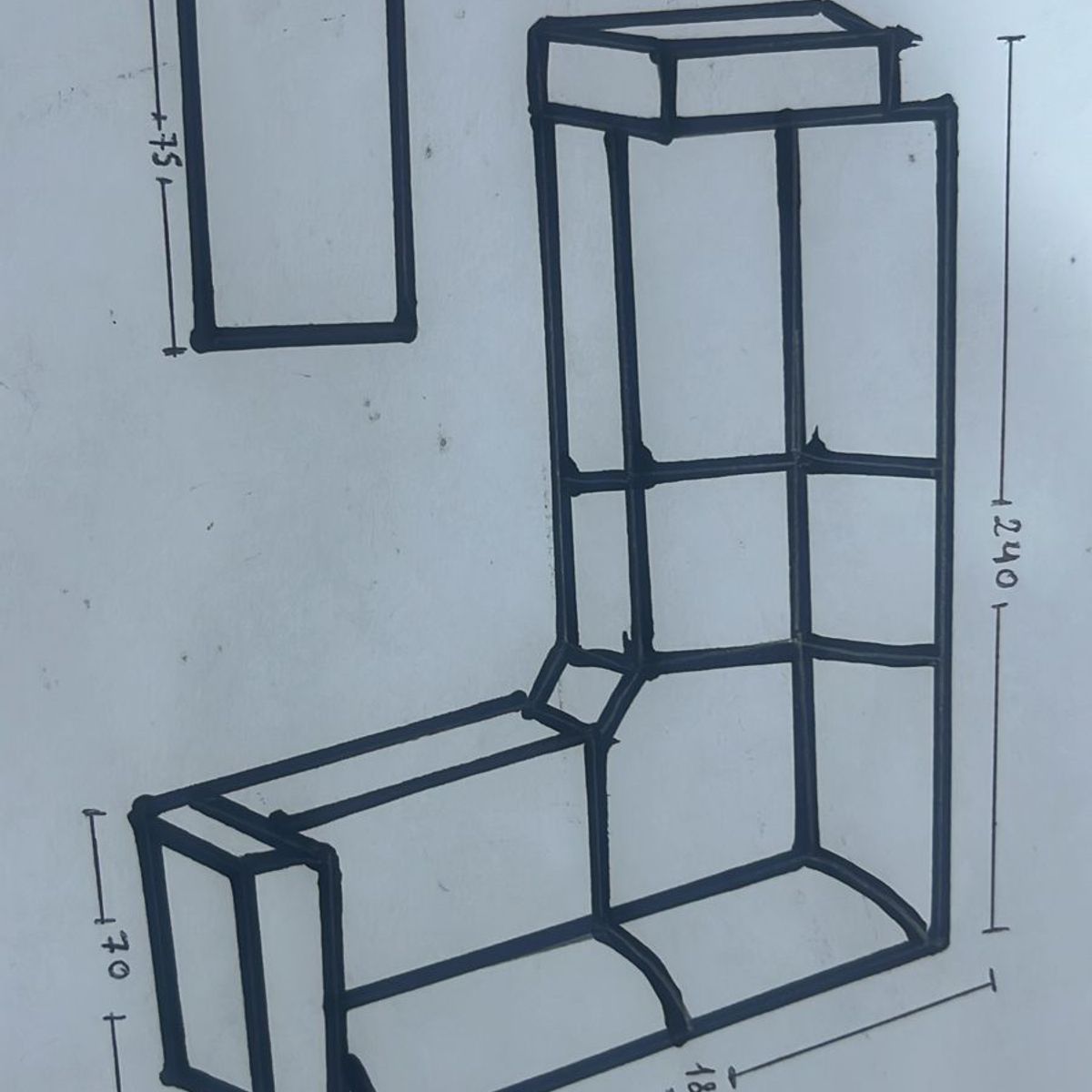 AMOBLART - SECCIONAL LEYVA COLOR BEIG  / 6 COJINES