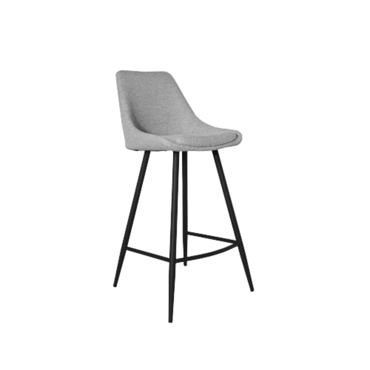 NIHM - Silla Alta de Bar Beat Gris Claro 65 cm