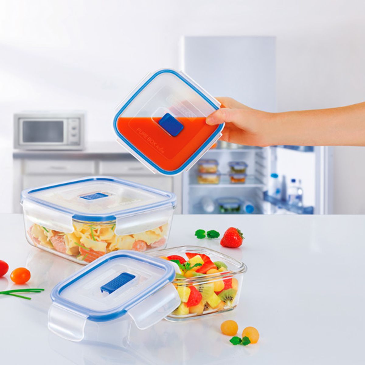 LUMINARC - Pack  X2  taper de vidrio cuadrado 760 ml