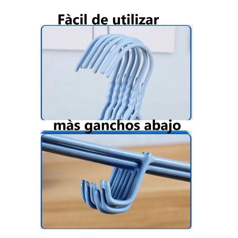 GENERICO - Kit 30 Ganchos Colgadores Para Ropa - Color Verde