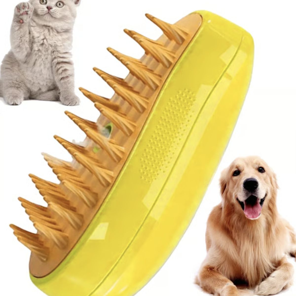 IMPRESIONARTE - Cepillo de Vapor para Gatos y Perros Quita Pelos