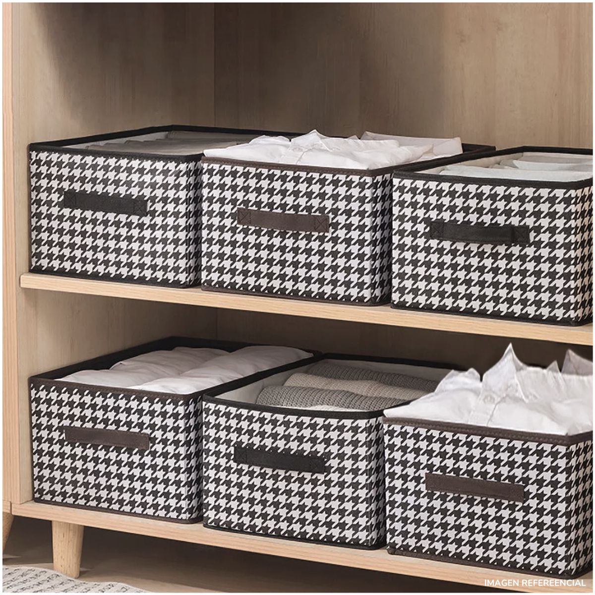 INSPIRA MARKET - Organizador multiusos de ropa plegable caja de almacenamiento