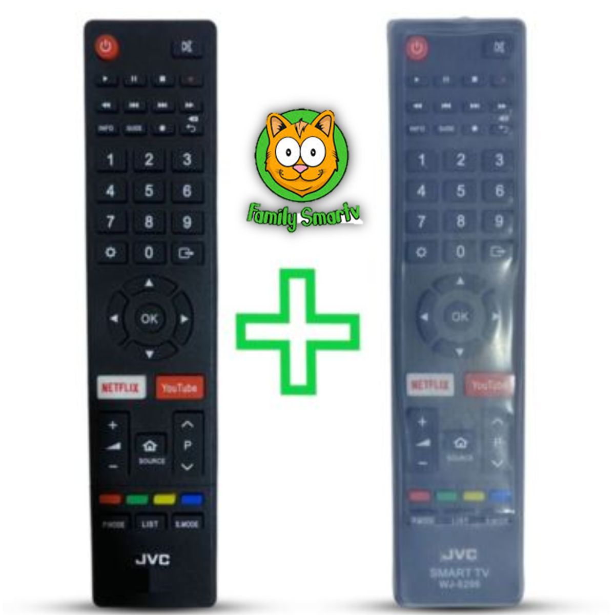 UNIVERSAL - Control Remoto Jvc Para Tv Smart RM-C3358  Funda de Silicona Suave