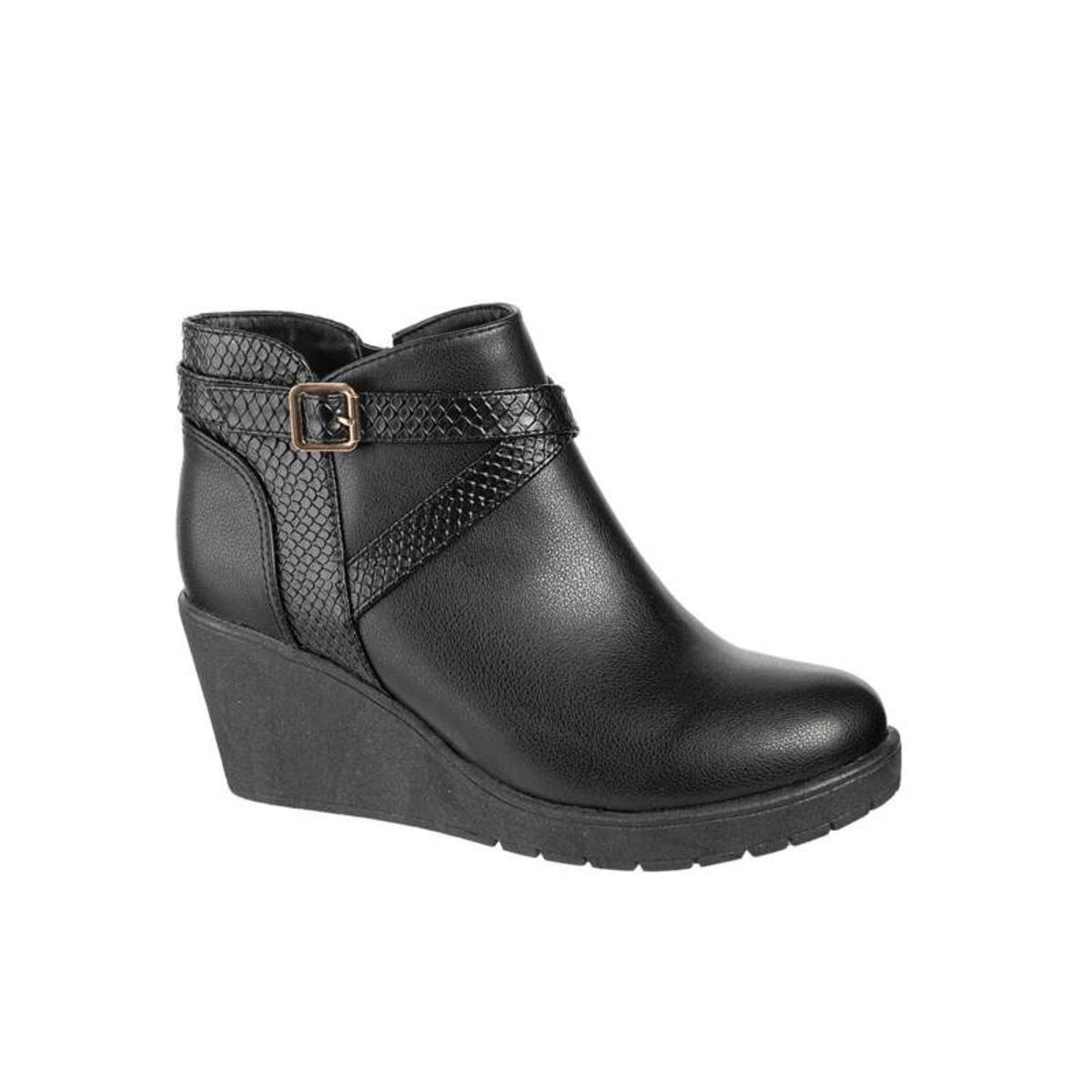 GENERICO - Bota Mujer Cuña 7 Calu Escamas.-