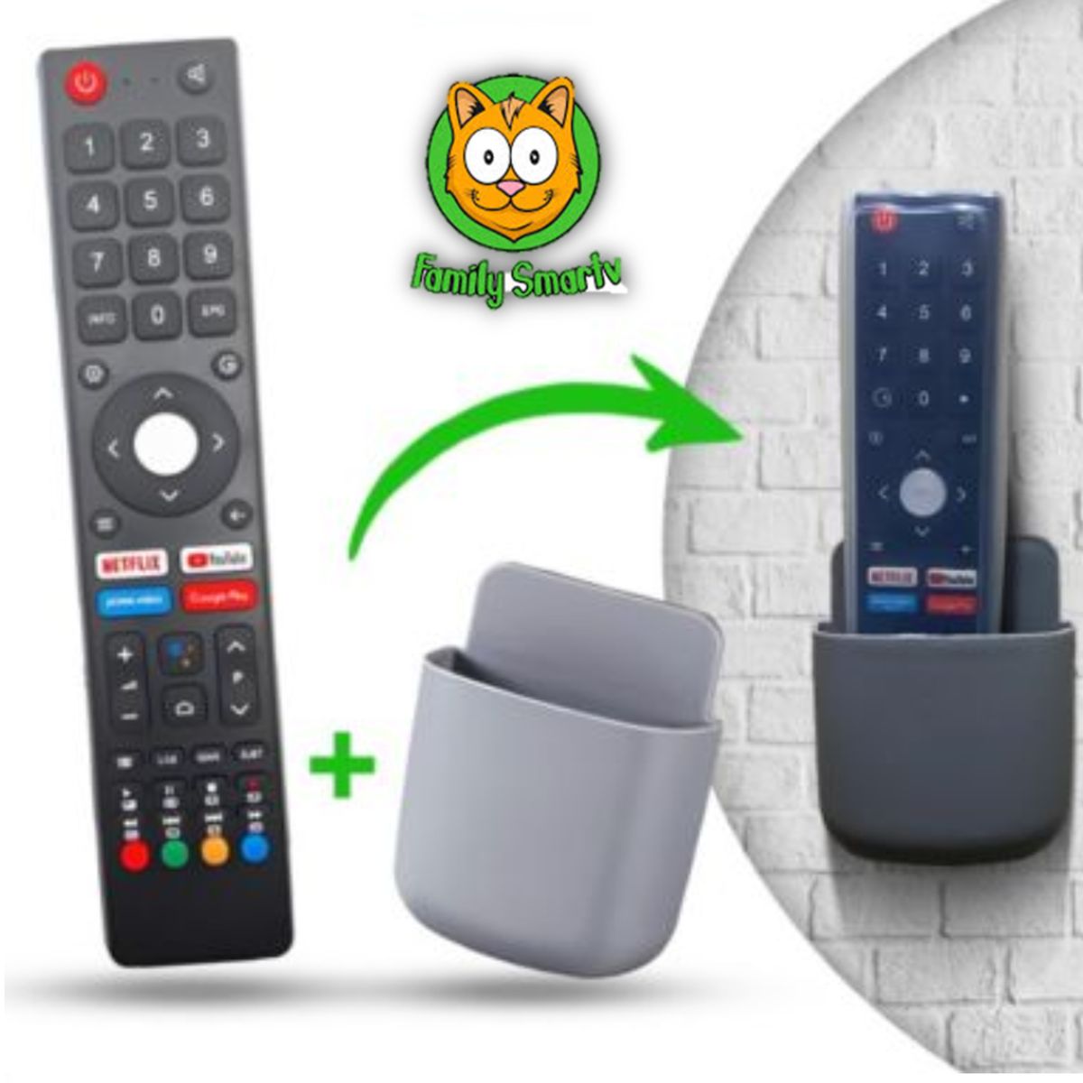 UNIVERSAL - Control Remoto JVC RM-C3362 Android  Funda Soporte y Funda