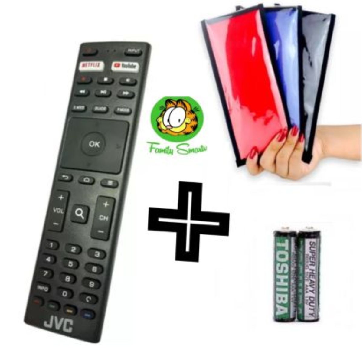 GENERICO - Control Remoto Para Tv Jvc Lt-58kb618  Funda