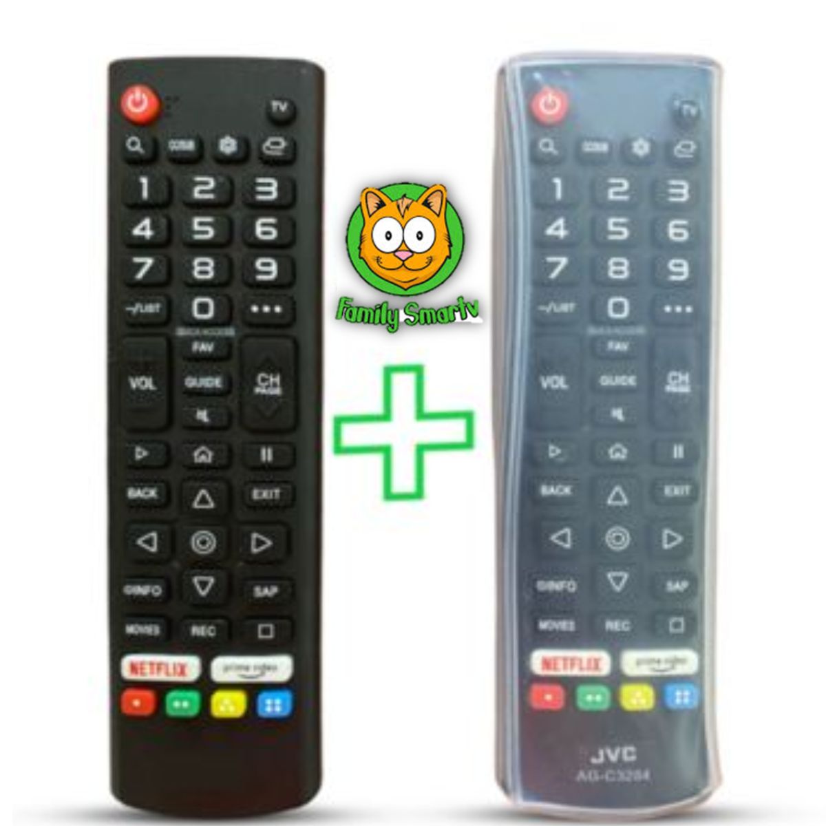 UNIVERSAL - Control Remoto para Tv JVC Modelo RM-C3284  Funda Silicona Suave