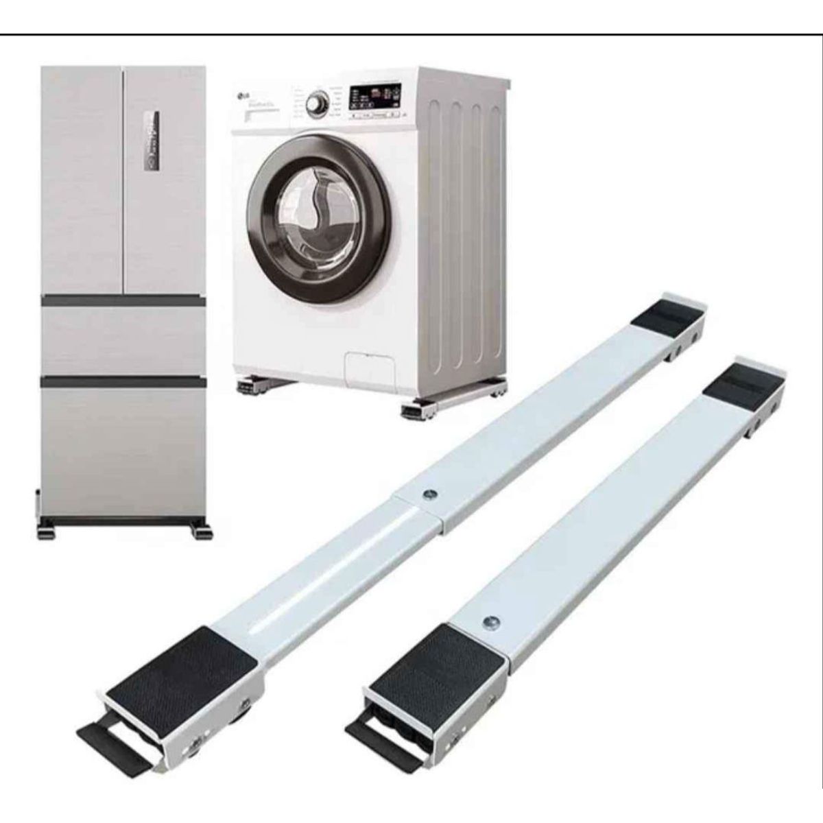 GENERICO - BASE A RUEDAS DOS PIEZAS PARA LAVADORA REFRI ETC